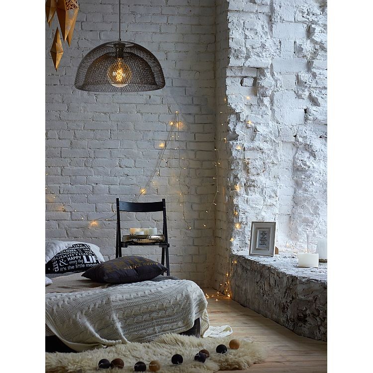czarna lampa wisząca do pokoju klosz półkula 46cm z podwójnej metalowej siateczki 1xE27 Mesh 78387/01/30 Lucide