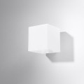 Rico SL.0212 lampa ścienna kostka szklana biała 1xG9 led Sollux