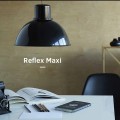 Tar Reflex Maxi czarna lampa wisząca do kuchni z obciążnikiem kulowym średnica klosza 35cm
