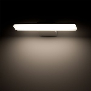 Whiteline Led kinkiet 30cm aluminium-mleczne szkło IP54 LoftLight