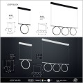 Eko Light Milagro lampy wiszące Loop LED światło białe ciepłe 3000K