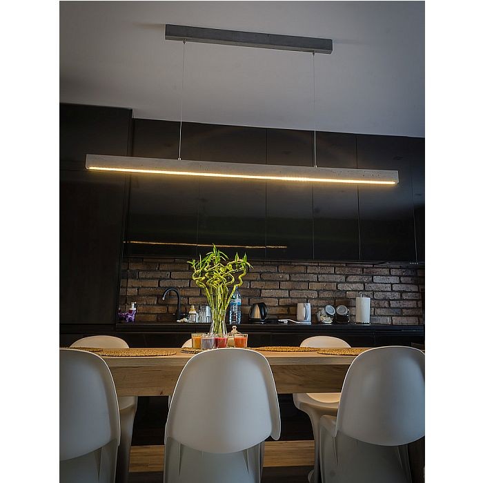 lampa betonowa wisząca nad stół listwa Led Concrete Line S Loftlight