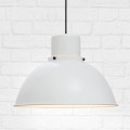 biała lampa wisząca do kuchni z obciążnikiem kulowym średnica klosza 35cm Reflex Maxi Tar