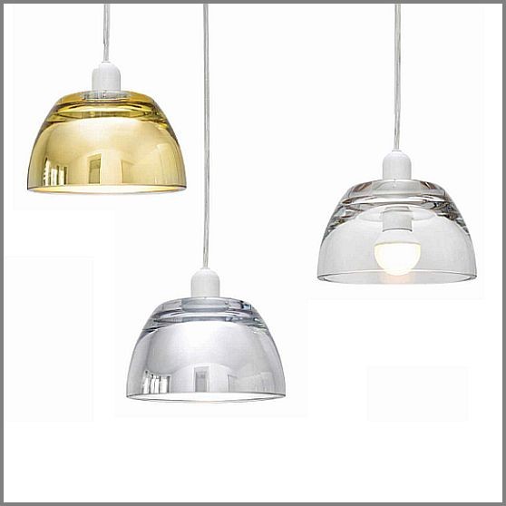 TAR Avocado Pendant szklane lampy wiszące 1xE14 LED