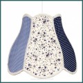 Lampa wisząca do pokoju dziecięcego z abażurem niebieski patchwork 1xE27 Zuza 31-96954 Candellux