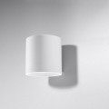 biały metalowy kinkiet ścienny walec 10cm rozsyłający światło góra-dół 1xG9 Orbis SL.0050 Sollux