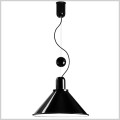 Reflex Stożek czarna lampa wisząca do kuchni z obciążnikiem kulowym 1xE27 Tar