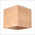 Sollux Quad Wood SL.0491 drewniana lampa ścienna kostka góra-dół 1xG9 Sollux